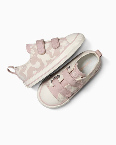 White / Grey Converse Chuck Taylor All Star Leopard Kids' Sneakers UK | C-86742109