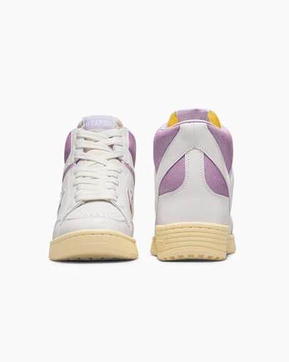 White / Purple Converse Shai Weapon Women Basketball Shoes UK | C-26841079