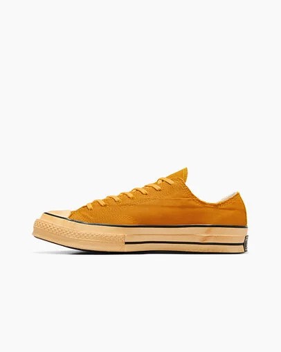 Yellow / Black Converse Chuck 70 Upcycled Men Tennis Shoes UK | C-46528079