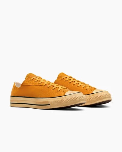 Yellow / Black Converse Chuck 70 Upcycled Men Tennis Shoes UK | C-95847619