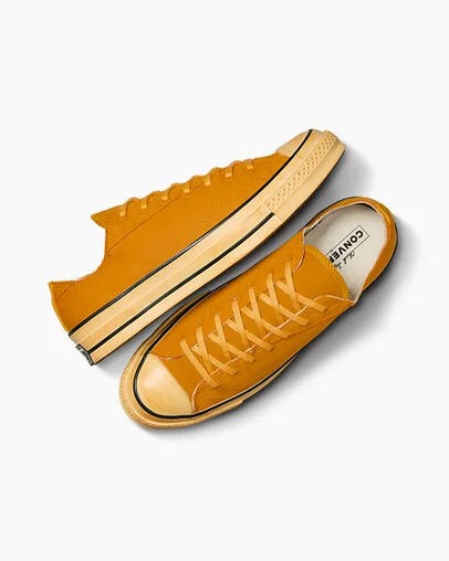 Yellow / Black Converse Chuck 70 Upcycled Men Tennis Shoes UK | C-95847619