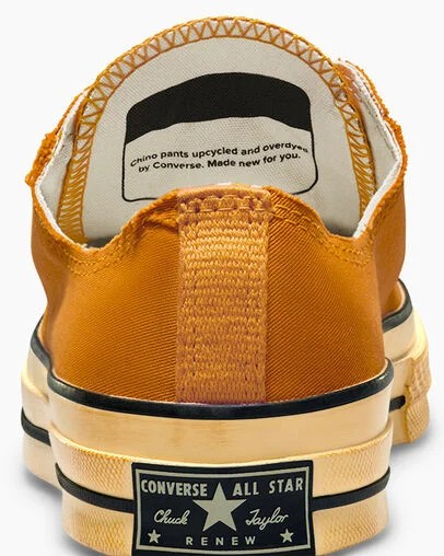 Yellow / Black Converse Chuck 70 Upcycled Men Tennis Shoes UK | C-95847619